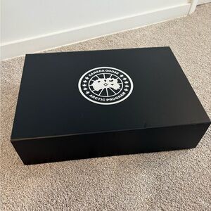 Canada Goose original box, garment, bag, and hanger